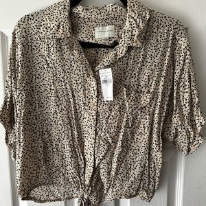 American eagle front tie top